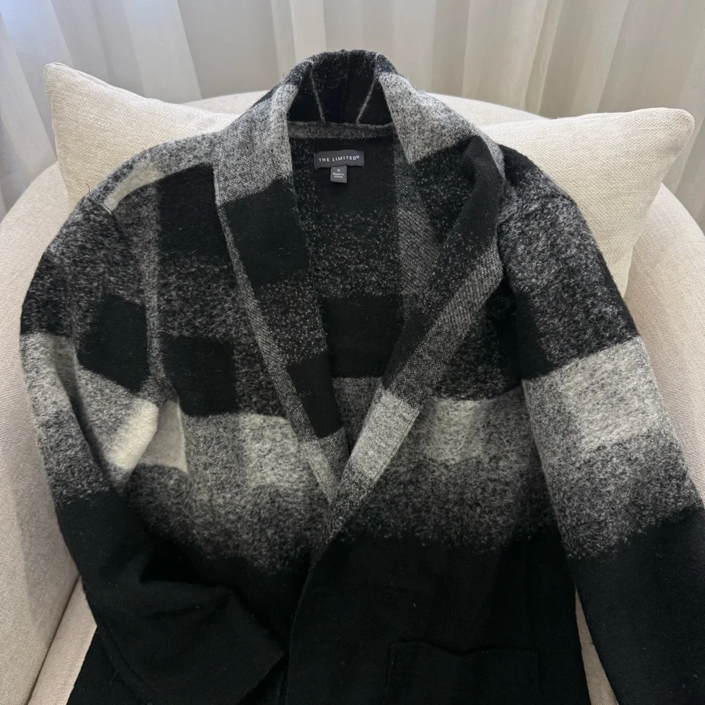 The Limited Sweater Coat in Black Ombré - Picture 2 of 7